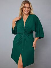 Акція на Плаття міді літнє жіноче SHEIN GD-00119809 3XL Смарагдове від Rozetka