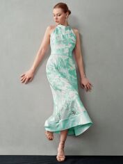 Акція на Плаття вечірнє міді літнє жіноче SHEIN GD-00120545 S М'ятне від Rozetka