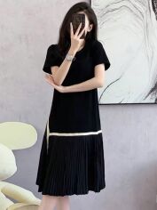 Акція на Плаття-футболка міді літнє жіноче SHEIN GD-00120467 S Чорне від Rozetka