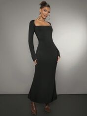 Акція на Плаття жіноче SHEIN GD-00119893 M Чорне від Rozetka