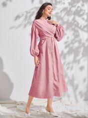 Акція на Плаття міді літнє жіноче SHEIN GD-00130034 M Рожеве від Rozetka