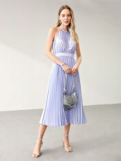 Акція на Плаття вечірнє міді літнє жіноче SHEIN GD-00120378 L Бузкове від Rozetka