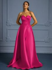 Акція на Плаття вечірнє довге літнє жіноче SHEIN GD-00119789 XS Рожеве від Rozetka