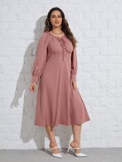 Акція на Плаття міді літнє жіноче SHEIN GD-00137031 XL Світло-рожеве від Rozetka