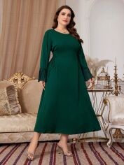 Акція на Сукня жіноча SHEIN GD-00135708 XL Темно-зелена від Rozetka