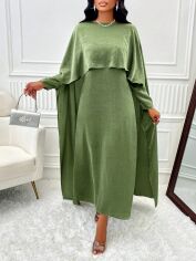 Акція на Плаття вечірнє довге літнє жіноче SHEIN GD-00132359 XL Зелене від Rozetka
