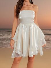 Акція на Плаття вечірнє міді літнє жіноче SHEIN GD-00132848 XL Біле від Rozetka
