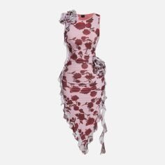 Акція на Сукня жіноча SHEIN GD-00133531 2XL Червона від Rozetka