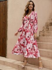 Акція на Плаття міді літнє жіноче SHEIN GD-00134142 XL Червоне від Rozetka