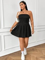Акція на Плаття коротке літнє жіноче SHEIN GD-00135963 XL Чорне від Rozetka