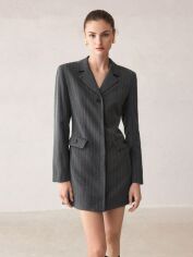 Акція на Плаття коротке літнє жіноче SHEIN GD-00133603 S Темно-сіре від Rozetka