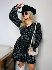 Акція на Плаття коротке літнє жіноче SHEIN GD-00134770 M Чорне від Rozetka