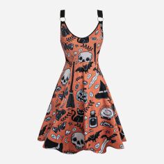 Акція на Сукня жіноча SHEIN GD-00134787 M Помаранчева від Rozetka