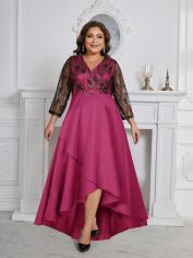 Акція на Плаття вечірнє довге літнє жіноче SHEIN GD-00134796 3XL Рожеве від Rozetka