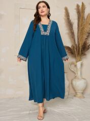 Акція на Плаття вечірнє довге літнє жіноче SHEIN GD-00137142 XL Синє від Rozetka