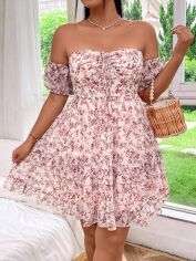 Акція на Сукня жіноча SHEIN GD-00137524 XL Світло-рожева від Rozetka