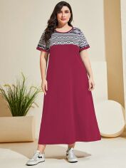 Акція на Плаття довге літнє жіноче SHEIN GD-00136167 XL Комбіноване від Rozetka