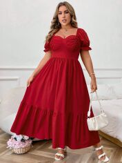 Акція на Плаття довге літнє жіноче SHEIN GD-00136170 XL Червоне від Rozetka