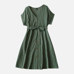 Акція на Сукня жіноча SHEIN GD-00136224 XL Хакі від Rozetka
