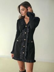Акція на Плаття вечірнє коротке літнє жіноче SHEIN GD-00132120 L Чорне від Rozetka