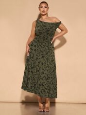 Акція на Плаття довге літнє жіноче SHEIN GD-00132682 XL Хакі від Rozetka