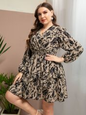 Акція на Плаття міді літнє жіноче SHEIN GD-00135505 XL Комбіноване від Rozetka