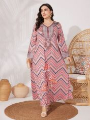 Акція на Плаття вечірнє довге літнє жіноче SHEIN GD-00135701 XL Комбіноване від Rozetka