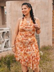 Акція на Сукня жіноча SHEIN GD-00137169 XL Комбінована від Rozetka