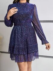 Акція на Плаття вечірнє коротке літнє жіноче SHEIN GD-00137036 XL Фіолетове від Rozetka