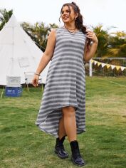 Акція на Сукня жіноча SHEIN GD-00137283 XL Сіра від Rozetka