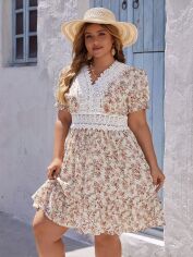 Акція на Плаття міді літнє жіноче SHEIN GD-00137326 XL Комбіноване від Rozetka
