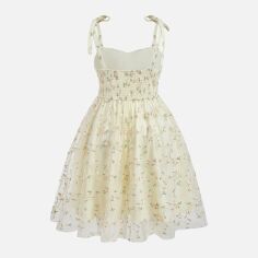 Акція на Сукня жіноча SHEIN GD-00135920 XL Молочна від Rozetka