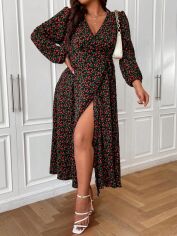 Акція на Плаття довге літнє жіноче SHEIN GD-00136898 XL Комбіноване від Rozetka