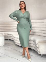 Акція на Сукня жіноча SHEIN GD-00137000 XL Світло-зелена від Rozetka