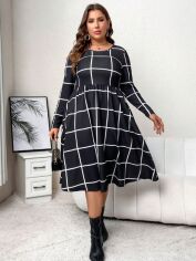 Акція на Сукня жіноча SHEIN GD-00137014 XL Чорно-біла від Rozetka