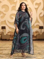 Акція на Плаття вечірнє довге літнє жіноче SHEIN GD-00135612 XL Комбіноване від Rozetka