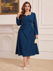 Акція на Сукня жіноча SHEIN GD-00135623 XL Темно-синя від Rozetka