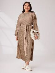 Акція на Сукня жіноча SHEIN GD-00137069 XL Світло-бежева від Rozetka