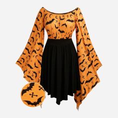 Акція на Сукня жіноча SHEIN GD-00131926 3XL Помаранчева від Rozetka