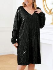 Акція на Плаття вечірнє міді літнє жіноче SHEIN GD-00132566 2XL Чорне від Rozetka