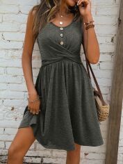 Акція на Сукня жіноча SHEIN GD-00133056 S Сіра від Rozetka