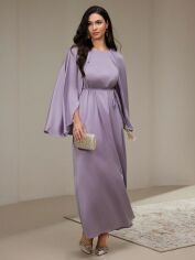 Акція на Плаття вечірнє довге літнє жіноче SHEIN GD-00133076 L Бузкове від Rozetka