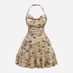 Акція на Сарафан жіночий літній SHEIN GD-00133128 XL Бежевий від Rozetka