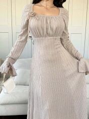 Акція на Плаття міді літнє жіноче SHEIN GD-00133822 XL Пудрове від Rozetka