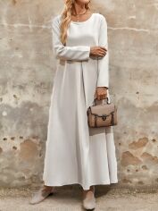 Акція на Плаття довге літнє жіноче SHEIN GD-00133864 L Біле від Rozetka