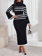 Акція на Плаття жіноче SHEIN GD-00134271 L Чорно-біле від Rozetka