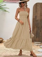 Акція на Сукня жіноча SHEIN GD-00134394 S Пісочна від Rozetka