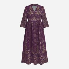 Акція на Плаття вечірнє міді літнє жіноче SHEIN GD-00134662 S Фіолетове від Rozetka