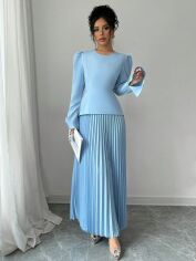 Акція на Плаття вечірнє довге літнє жіноче SHEIN GD-00134738 S Блакитне від Rozetka