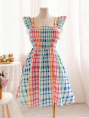 Акція на Сарафан жіночий літній SHEIN GD-00137490 XL Комбінований від Rozetka